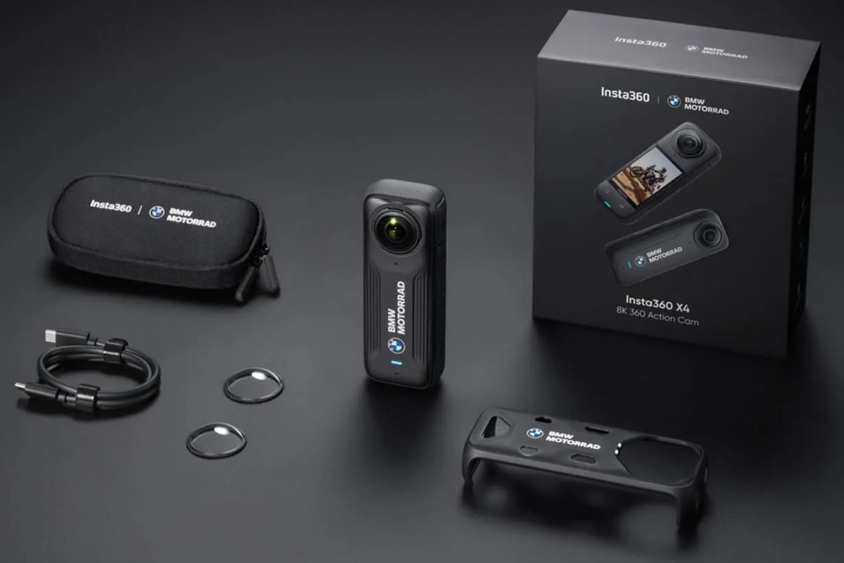 Insta360 X4 BMW limitovaná edice akční kamera,  8K /  30 fps,  4K/  až 100 fps,  6osý gyroskop,  360° záběr,  Active HDR9 
