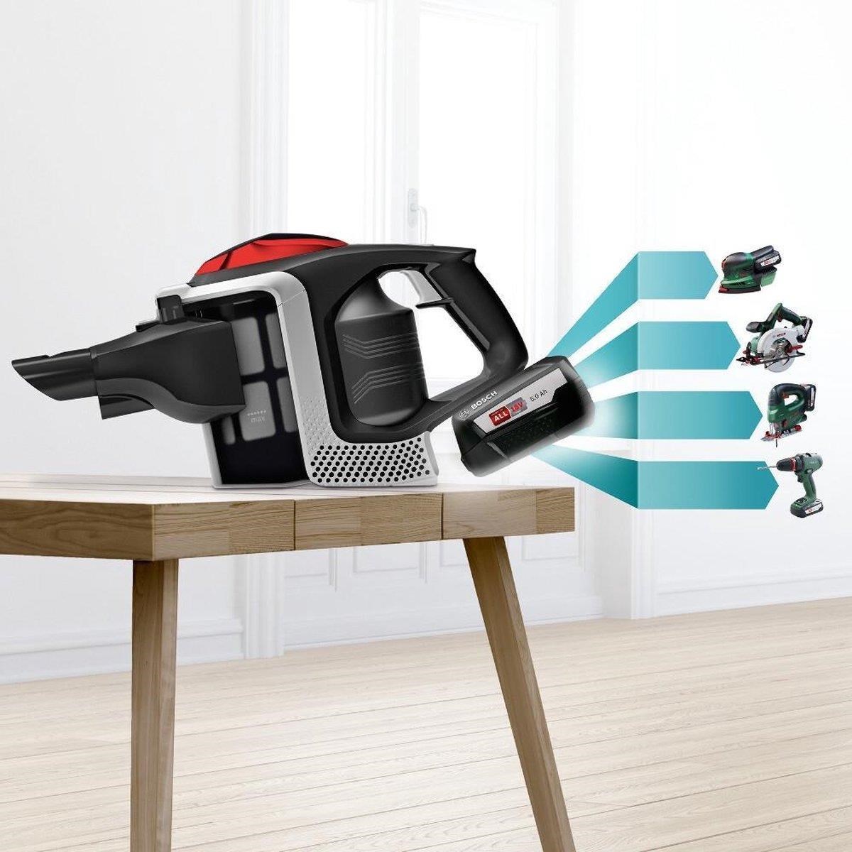 Bosch Unlimited Series 8 tyčový vysavač,  akumulátorový,  63 dB,  bezsáčkový,  černá6 