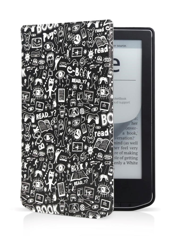 CONNECT IT Pouzdro na čtečku knih PocketBook 629,  634,  Doodle černá0 