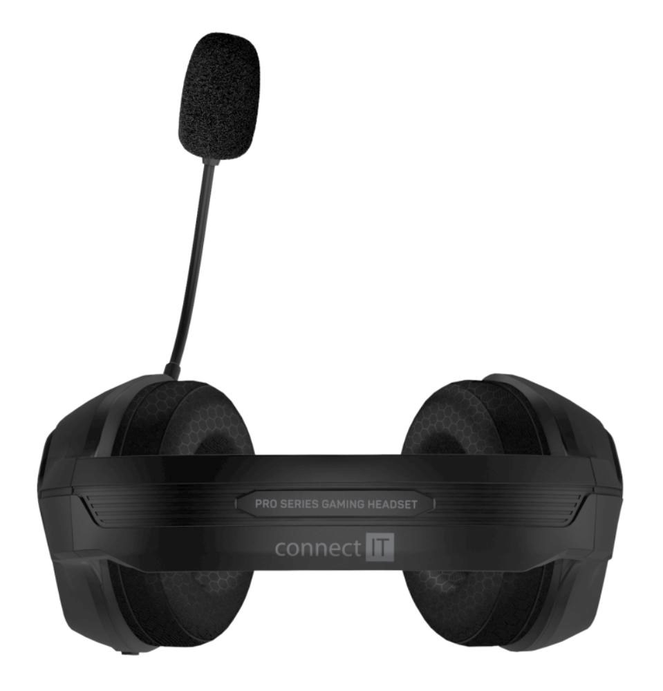 CONNECT IT Herní sluchátka s mikrofonem BIOHAZARD Blast,  Bezdrátové RF 2.4GHz a Bluetooth,  černá1 