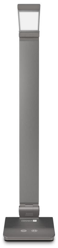 CONNECT IT Stolní LED lampa Bright,  USB-A,  šedá0 