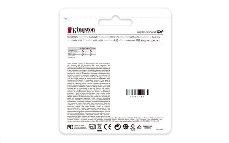 Kingston 64GB USB3.2 Gen 1 DataTraveler Kyson - COLOGO bez potisku jedna strana3 