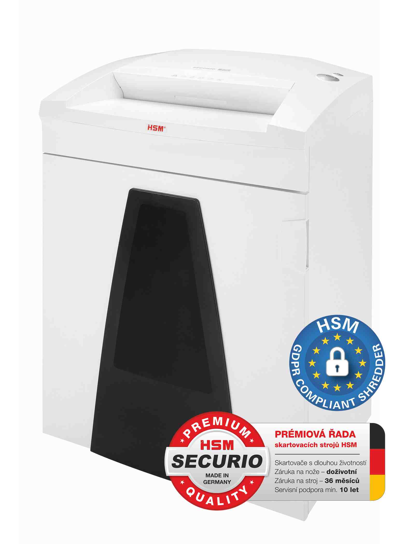 HSM skartovač Securio B35 1, 9x15 mmm,  P-5, 0 