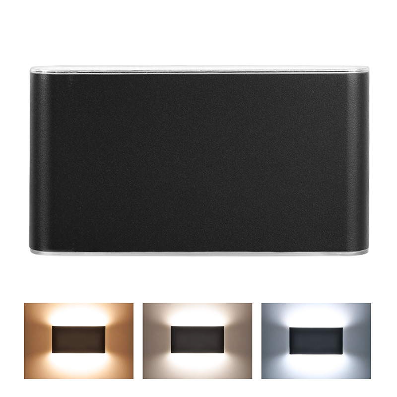 Solight LED venkovní nástěnné osvětlení Modena,  12W,  800lm,  3CCT,  černá4 