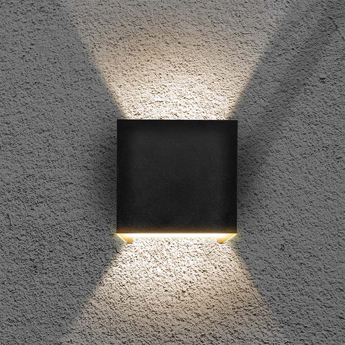Solight LED venkovní nástěnné osvětlení Parma,  6W,  420lm,  3000K,  černá7 