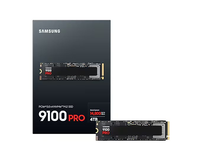 Samsung SSD 9100 PRO PCIe 5.0 NVMe M.2 SSD - 4 TB2 
