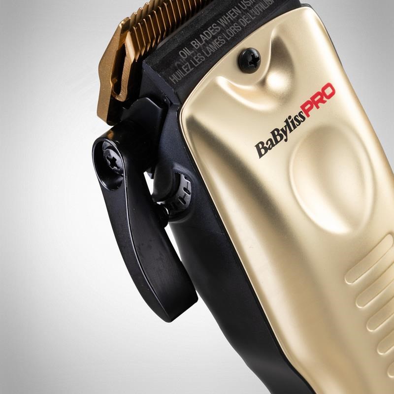 BaByliss Pro 4 FX825GE profesionální zastřihovač,  titanové čepele,  3300 mAh baterie,  zlatá0 