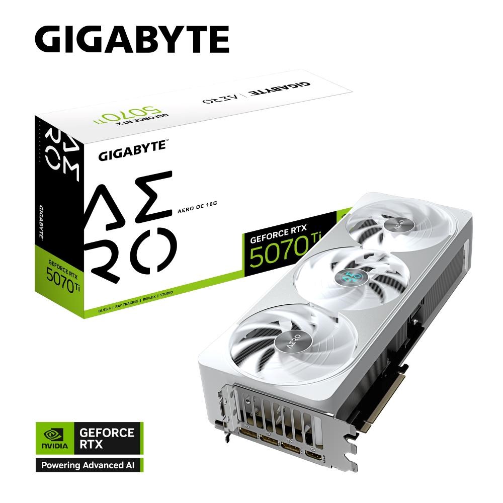 GIGABYTE GeForce RTX 5070 Ti AERO/ OC/ 16GB/ GDDR7