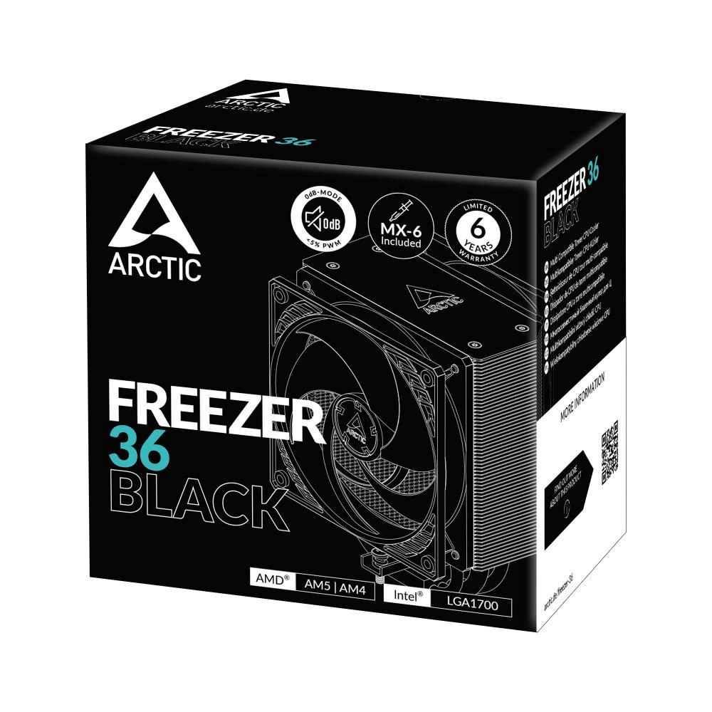 ARCTIC Chladič CPU Freezer 36 Black,  2x120mm,  LGA1851,  AM55 