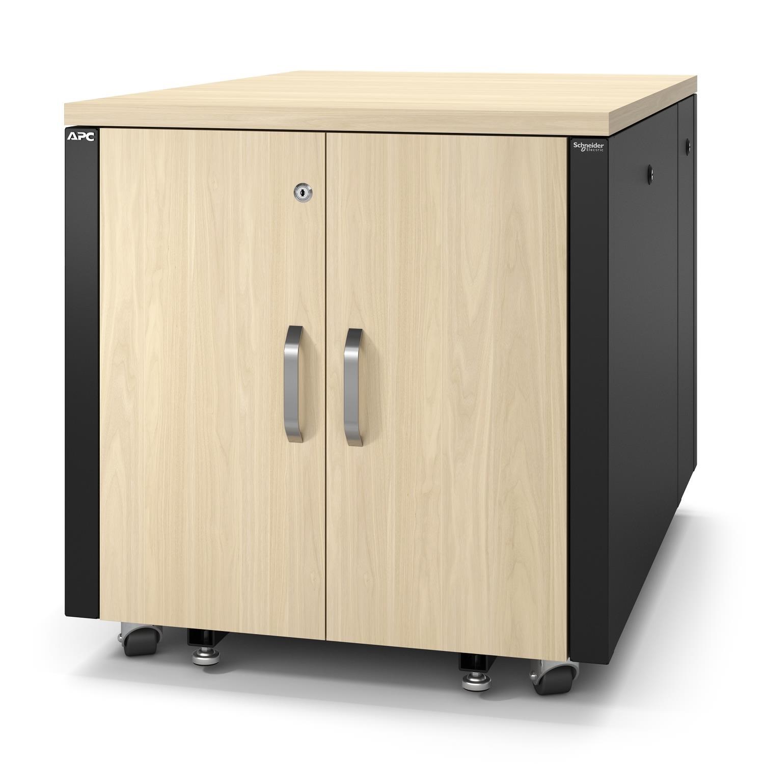 APC NetShelter Soundproof,  12U,  Server Rack Enclosure,  Maple0 