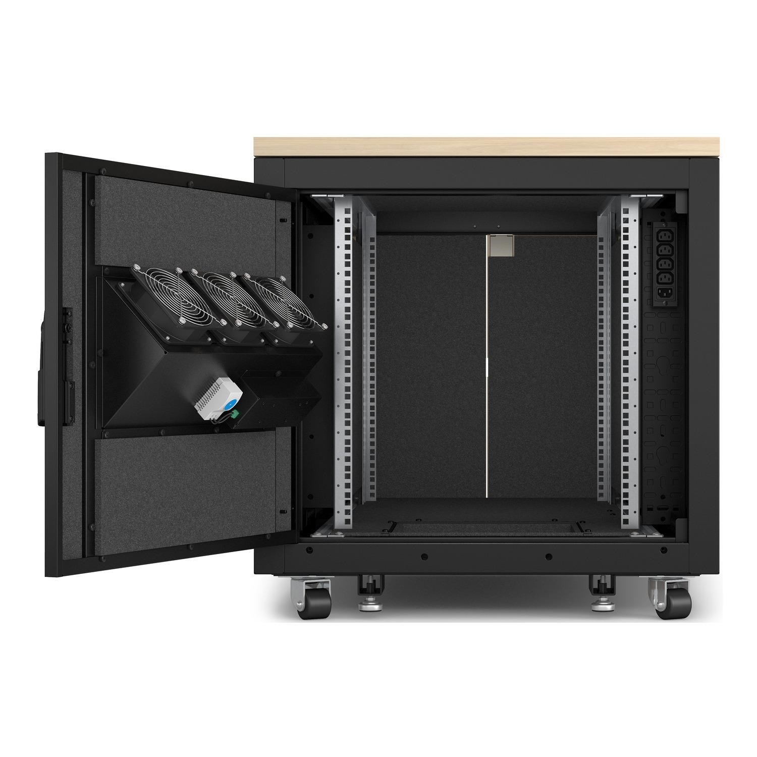 APC NetShelter Soundproof,  12U,  Server Rack Enclosure,  Maple5 