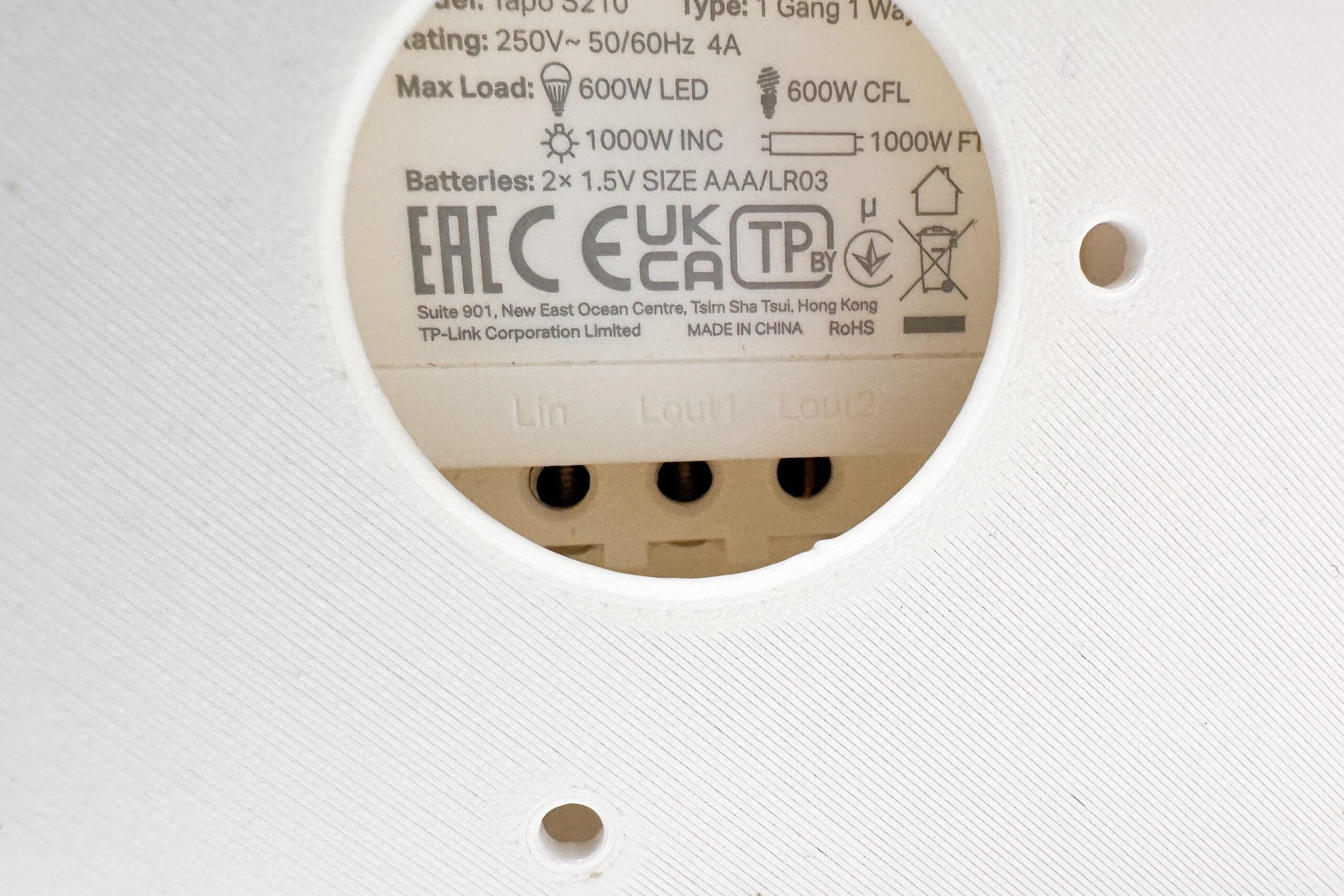 TP-Link D-EAPWALL2-C,  držák box pro upevnění na zeď EAP115-Wall,  EAP230-Wall,  EAP650-Wall,  Tapo S210,  Tapo S220,  bílý2 