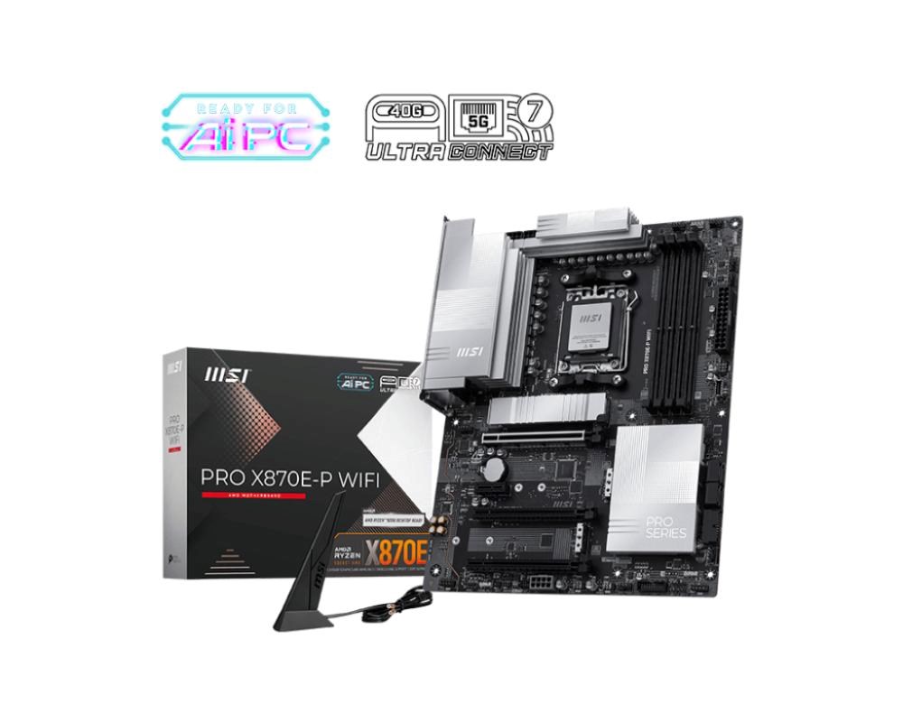 MSI MB Sc AM5 PRO X870E-P WIFI,  AMD X870E,  4xDDR5,  1xHDMI,  1xUSB4,  WI-FI,  ATX0 
