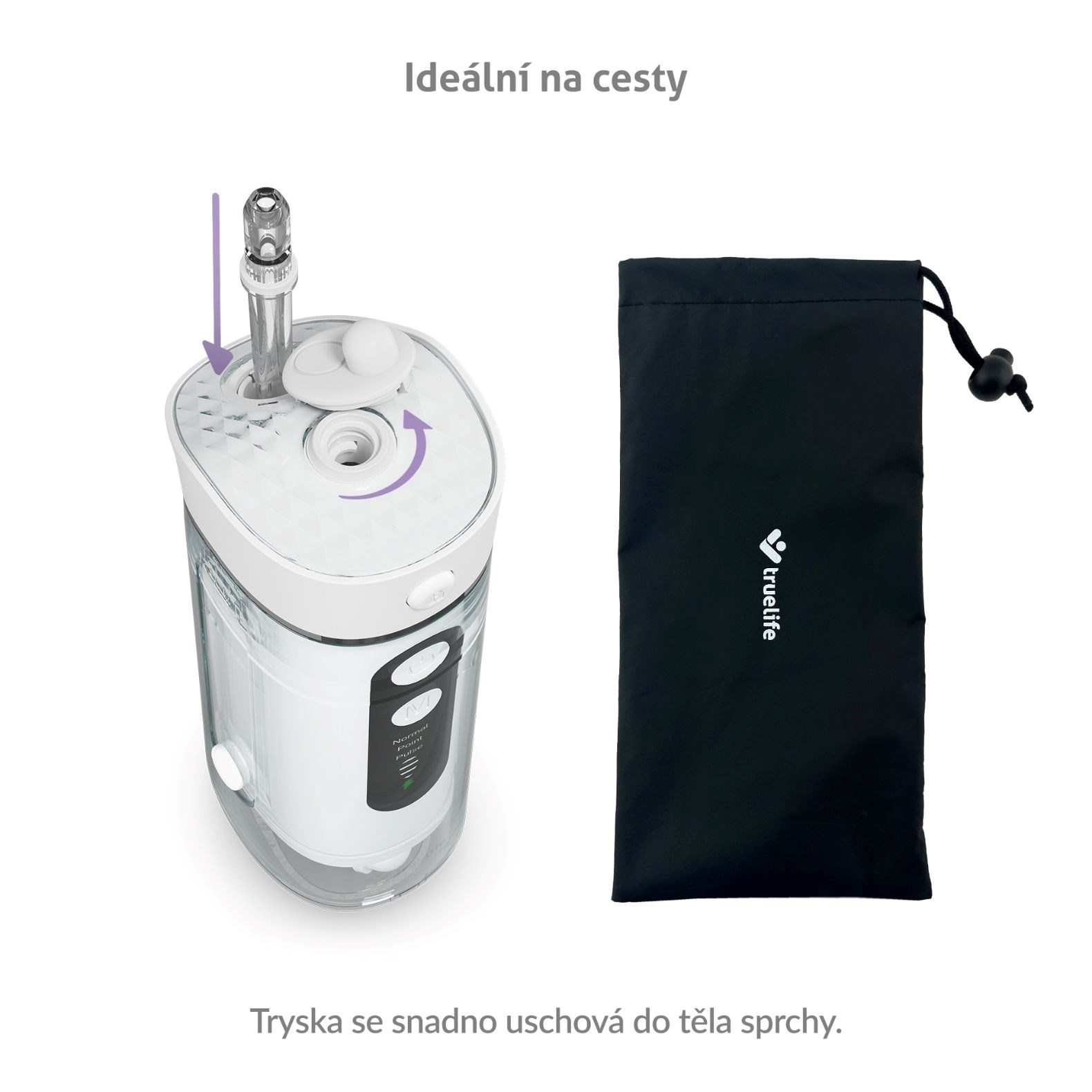 TrueLife AquaFloss Mini M50 - ústní sprcha - bílá7 