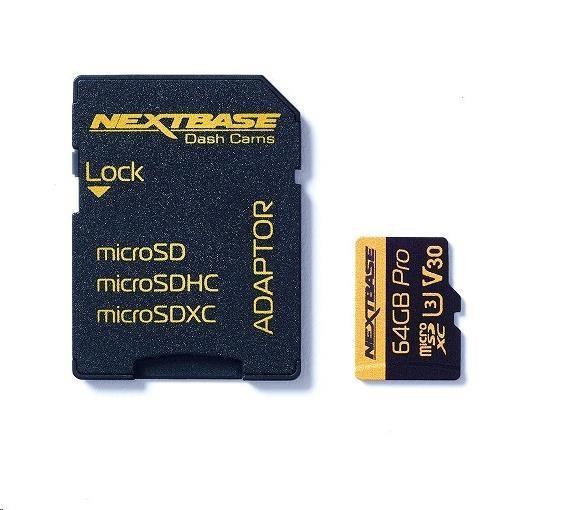 64GB U3 Micro SD Card Nextbase + adapter0 
