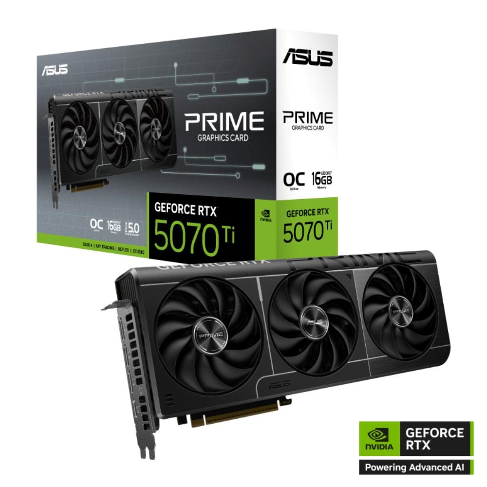 ASUS PRIME RTX 5070 Ti/ Gaming/ OC/ 16GB/ GDDR7