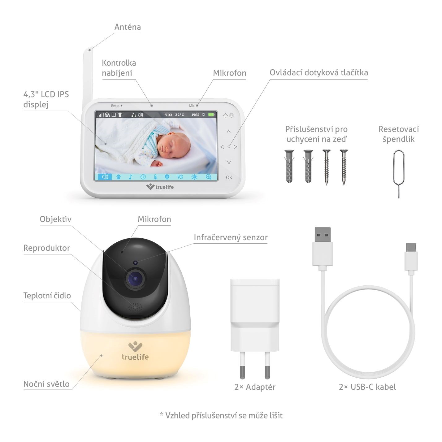 TrueLife NannyCam R4 Pro - digitální video chůvička10 