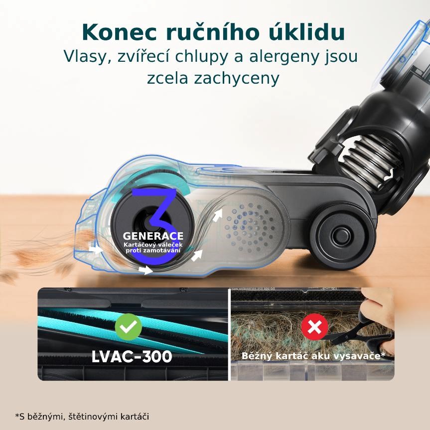 Levoit LVAC-300 Plus 6v1 Aku Turbo Cyclone černý5 