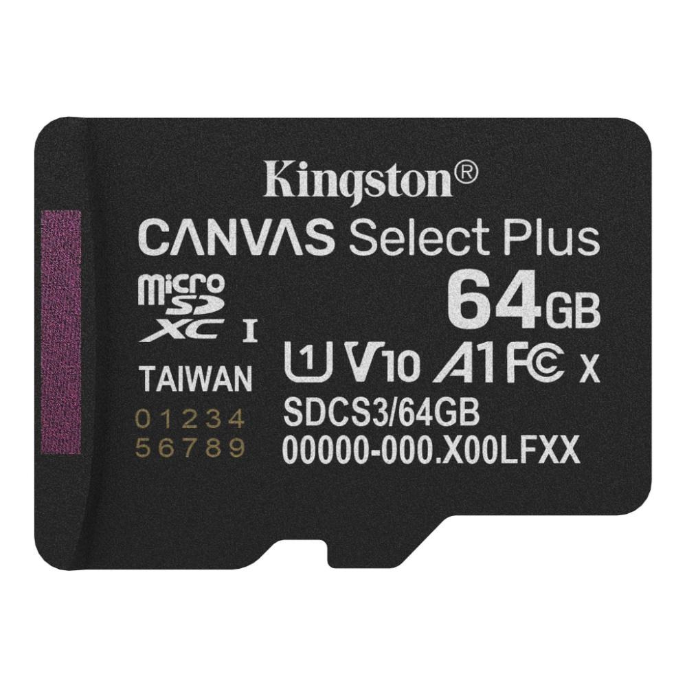 Kingston Canvas Select Plus / Micro SDXC / 64GB / UHS-I U1 / Class 10
