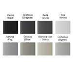 Ajax  CenterButton (1-gang) vertical - Středové tlačítko,  vertikální instalace,  mlhová2 