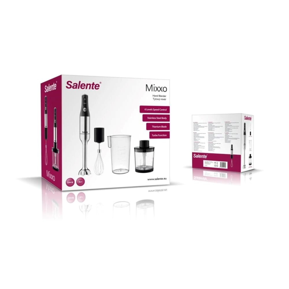 SALENTE Mixxo multifunkční tyčový mixér 3v1,  1200 W,  nerez,  černá13 