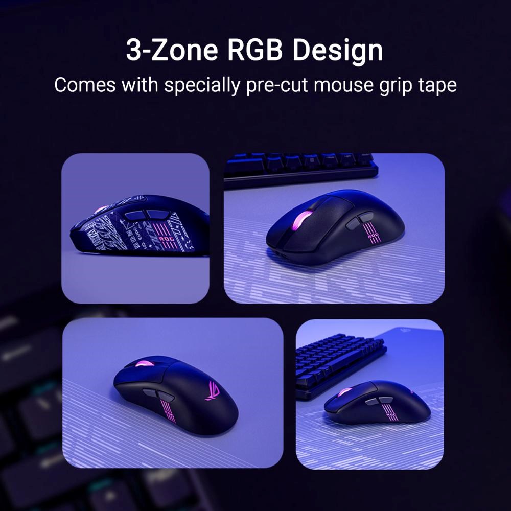 ASUS myš ROG Keris II Origin,  bezdrátová herní myš,  černá8 