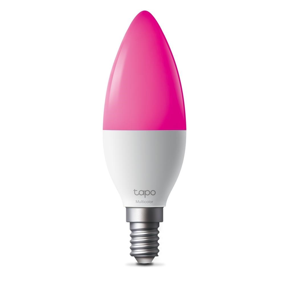 TP-Link Tapo L430C chytrá WiFi stmívatelná LED žárovka (barevná, 2500K-6500K, 470lm, 2, 4GHz, E14)0 