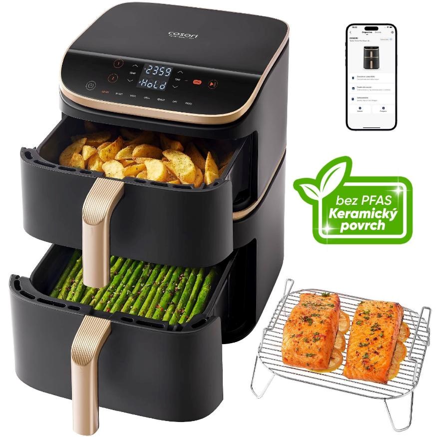 Cosori Turbo Tower Pro chytrá horkovzdušná fritéza 10, 8l černá1 