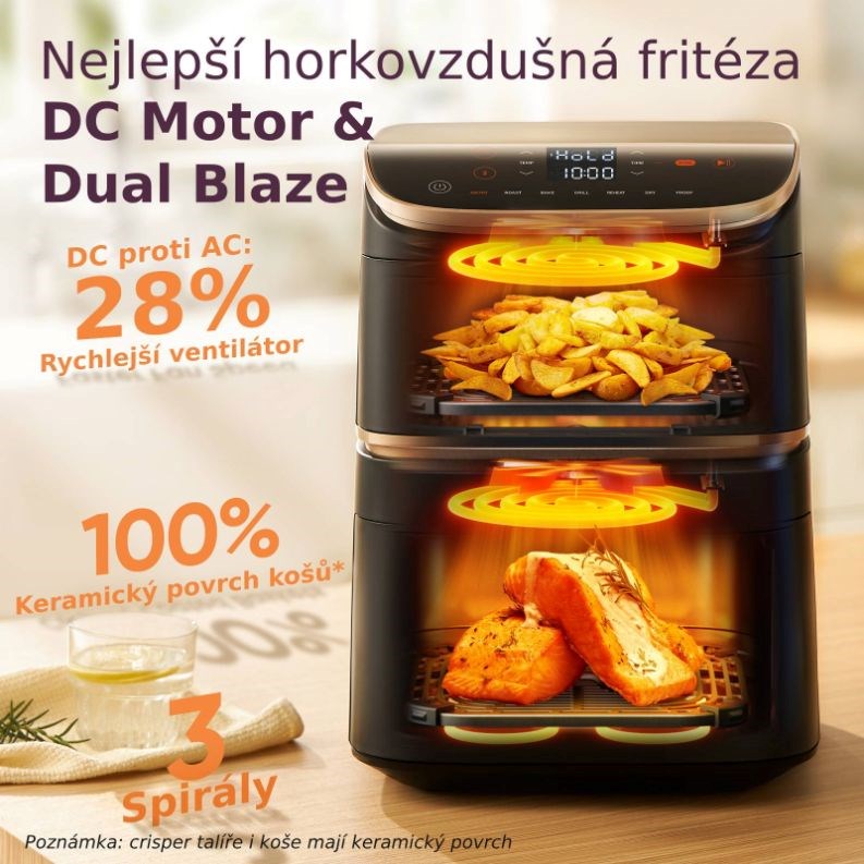 Cosori Turbo Tower Pro chytrá horkovzdušná fritéza 10, 8l černá4 