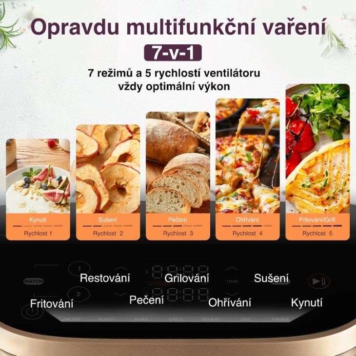 Cosori Turbo Tower Pro chytrá horkovzdušná fritéza 10, 8l černá3 