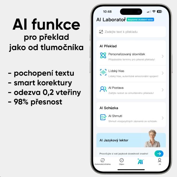 Timekettle W4 AI Chytrý překladač,  gold1 
