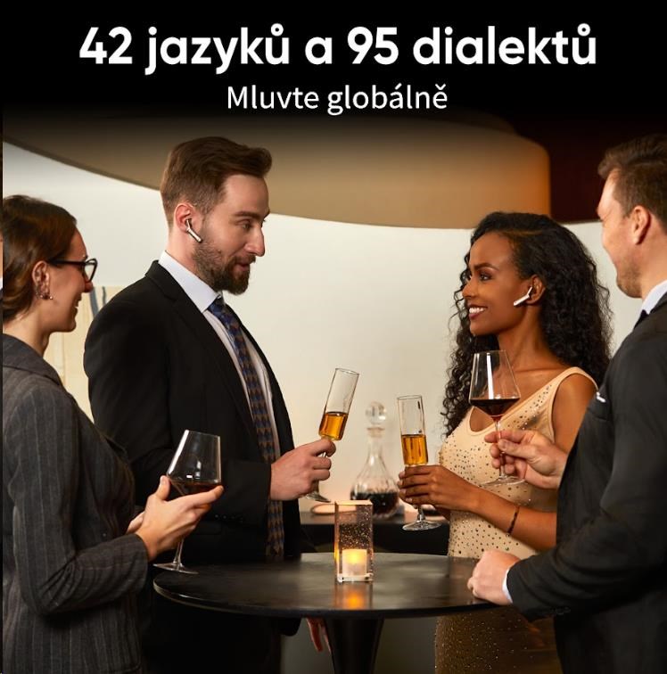 Timekettle W4 AI Chytrý překladač,  gold7 