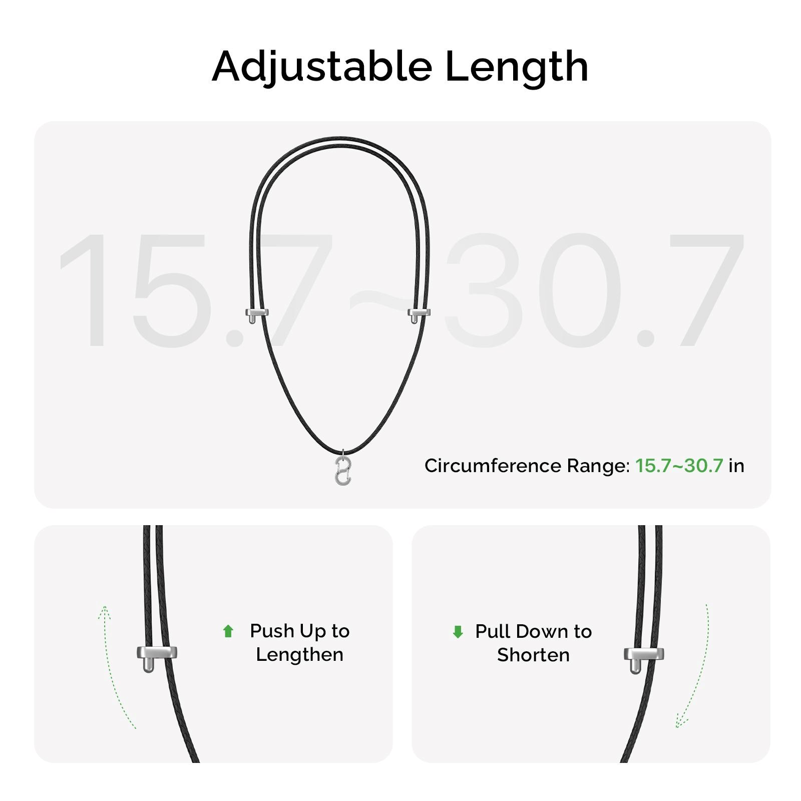 PLAUD Note Pin Lanyard Black - Řemínek na krk,  černý5 