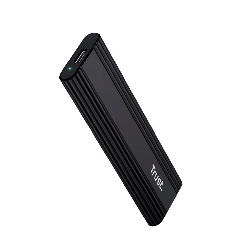 TRUST Externí box pro M.2 SSD,  USB-C 3.2 Gen2,  M.2 2280,  černá0 