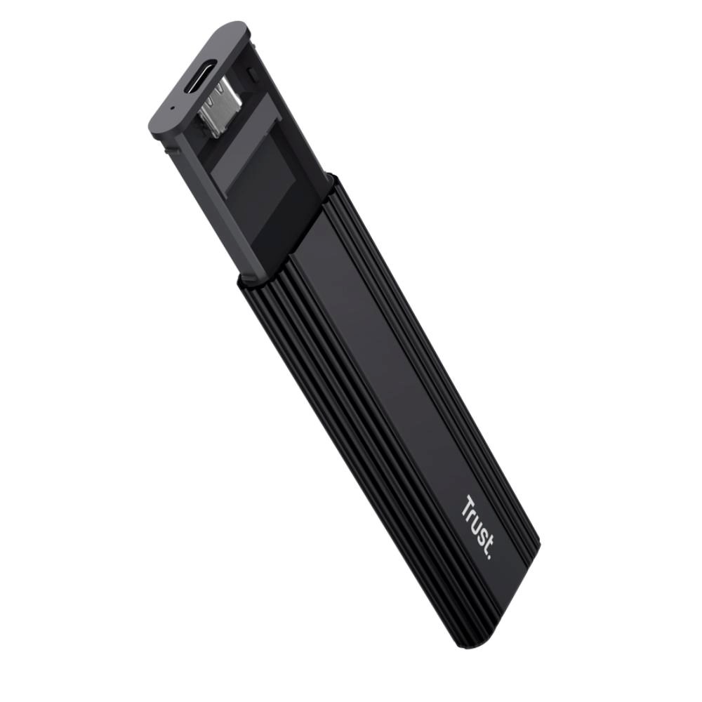TRUST Externí box pro M.2 SSD,  USB-C 3.2 Gen2,  M.2 2280,  černá1 