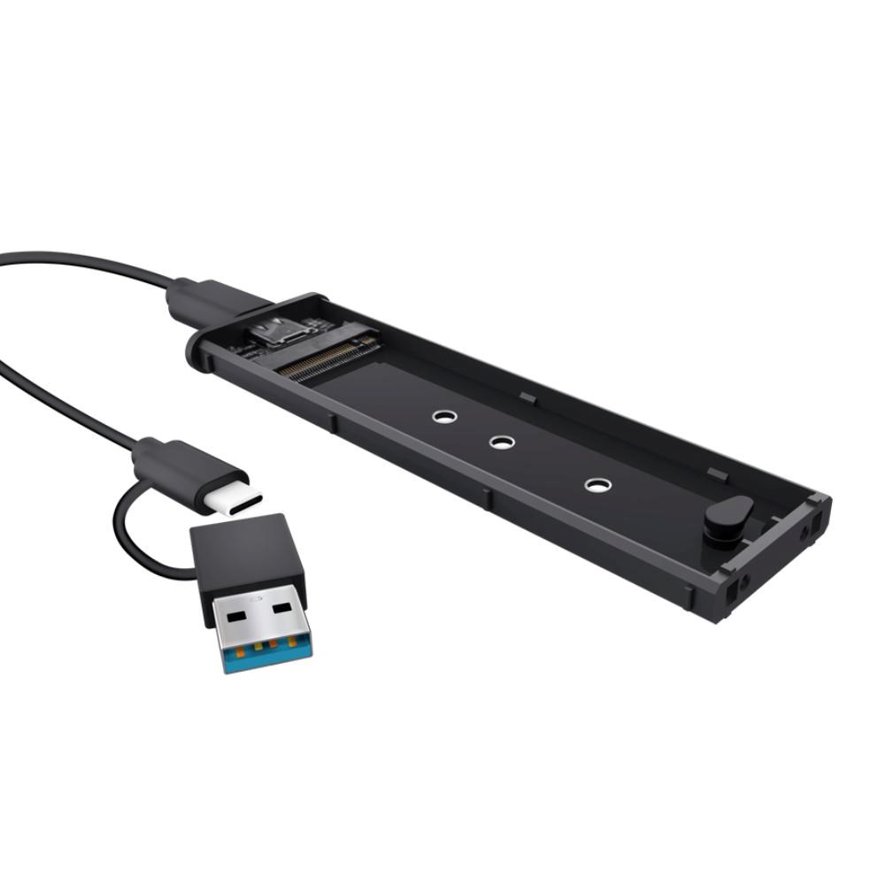 TRUST Externí box pro M.2 SSD,  USB-C 3.2 Gen2,  M.2 2280,  černá2 