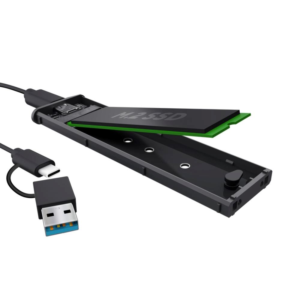 TRUST Externí box pro M.2 SSD,  USB-C 3.2 Gen2,  M.2 2280,  černá3 