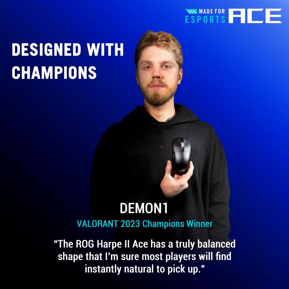 ASUS Herní myš ROG Harpe II Ace,  Bezdrátová,  černá1 