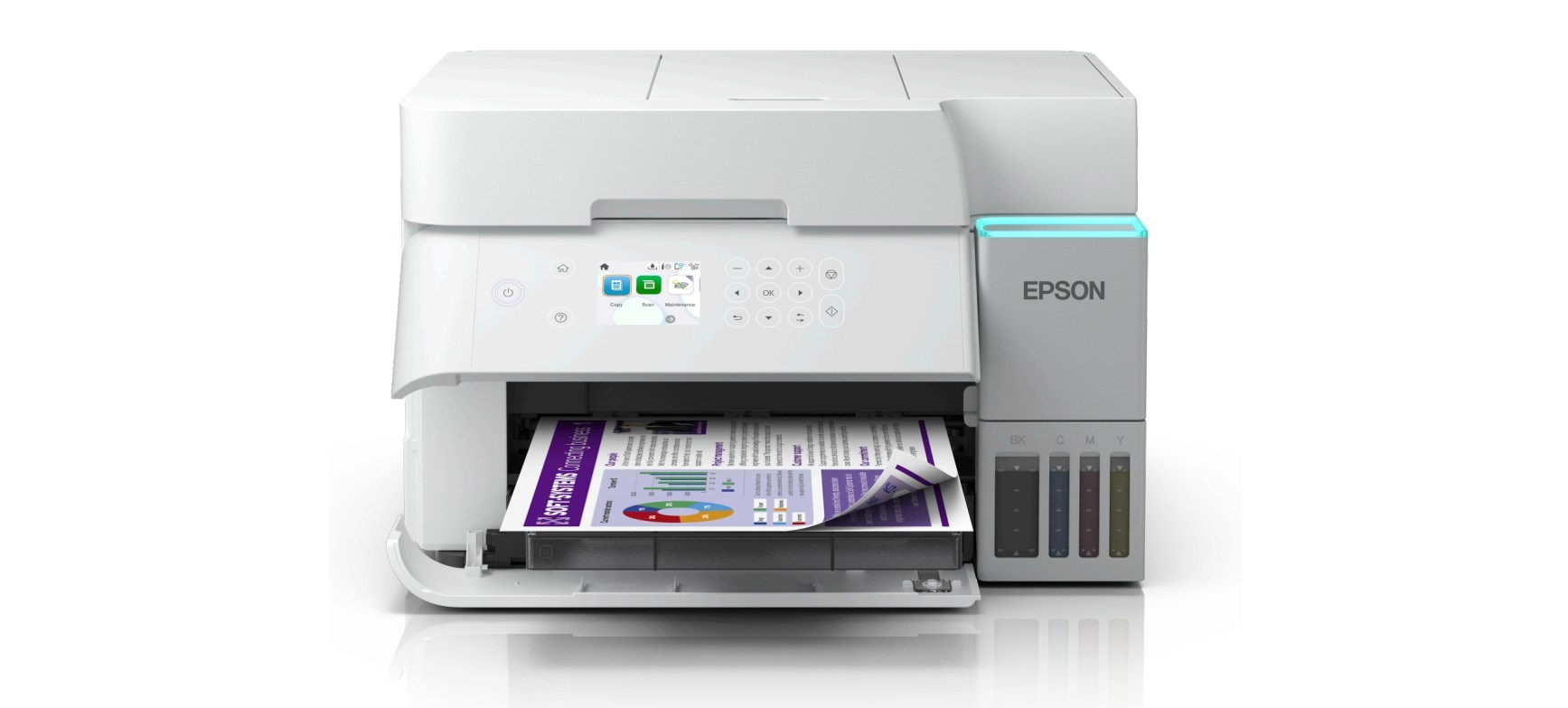 Atramentová tlačiareň EPSON ink EcoTank L6376,  biela,  3v1,  A4,  1200x4800dpi,  35ppm,  Wi-Fi,  Záruka 5 rokov po registráci0 