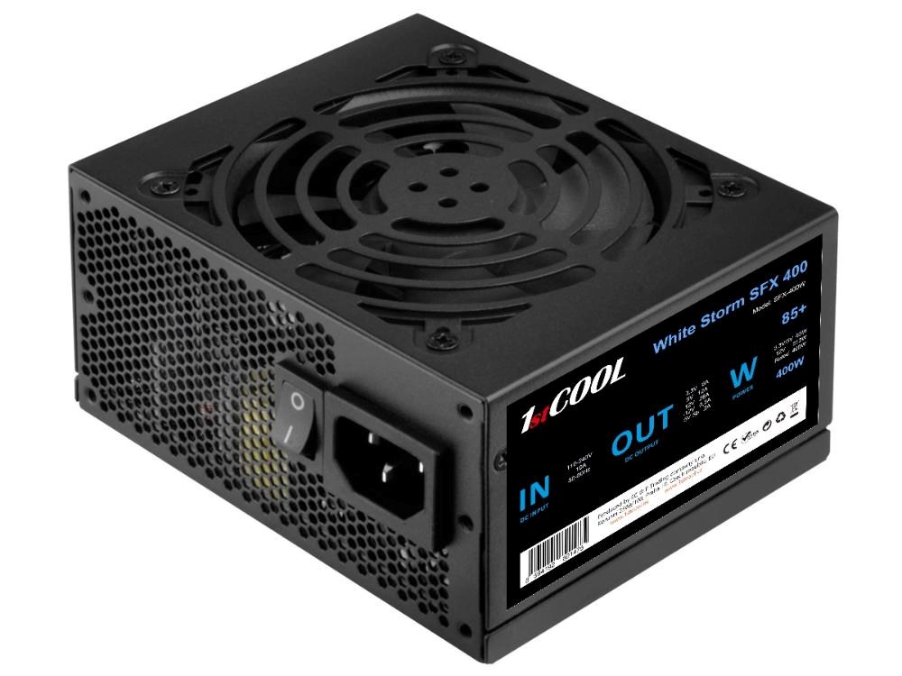 BAZAR - 1stCOOL Zdroj White Storm SFX 400 85+,  400W,  SFX,  černá - Po opravě0 