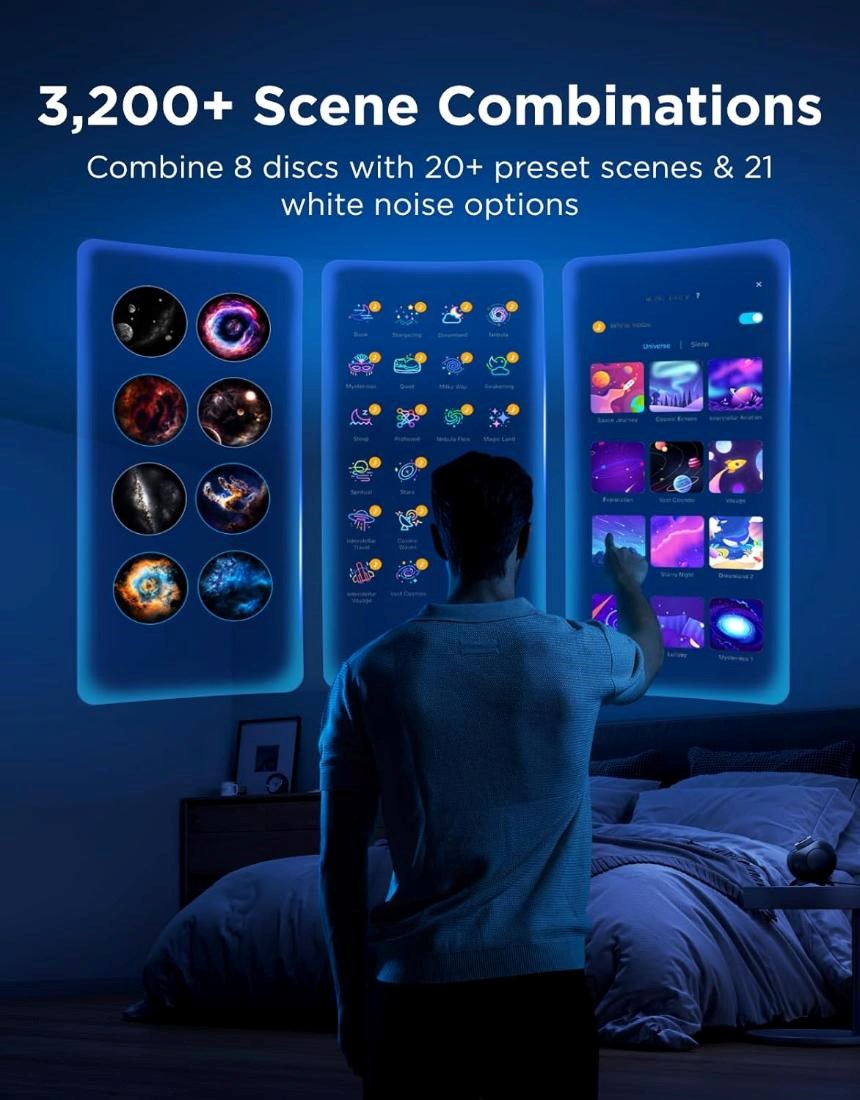 Govee Galaxy Light Projector 2 Pro Matter s reproduktorem5 