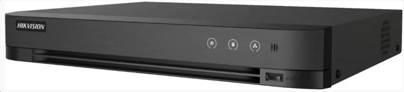 Hikvision iDS-7208HUHI-M1/ X/ 4A+8/ 4ALM,  8 kanálový AcuSense TurboHD hybrid; Audio,  Alarm0 