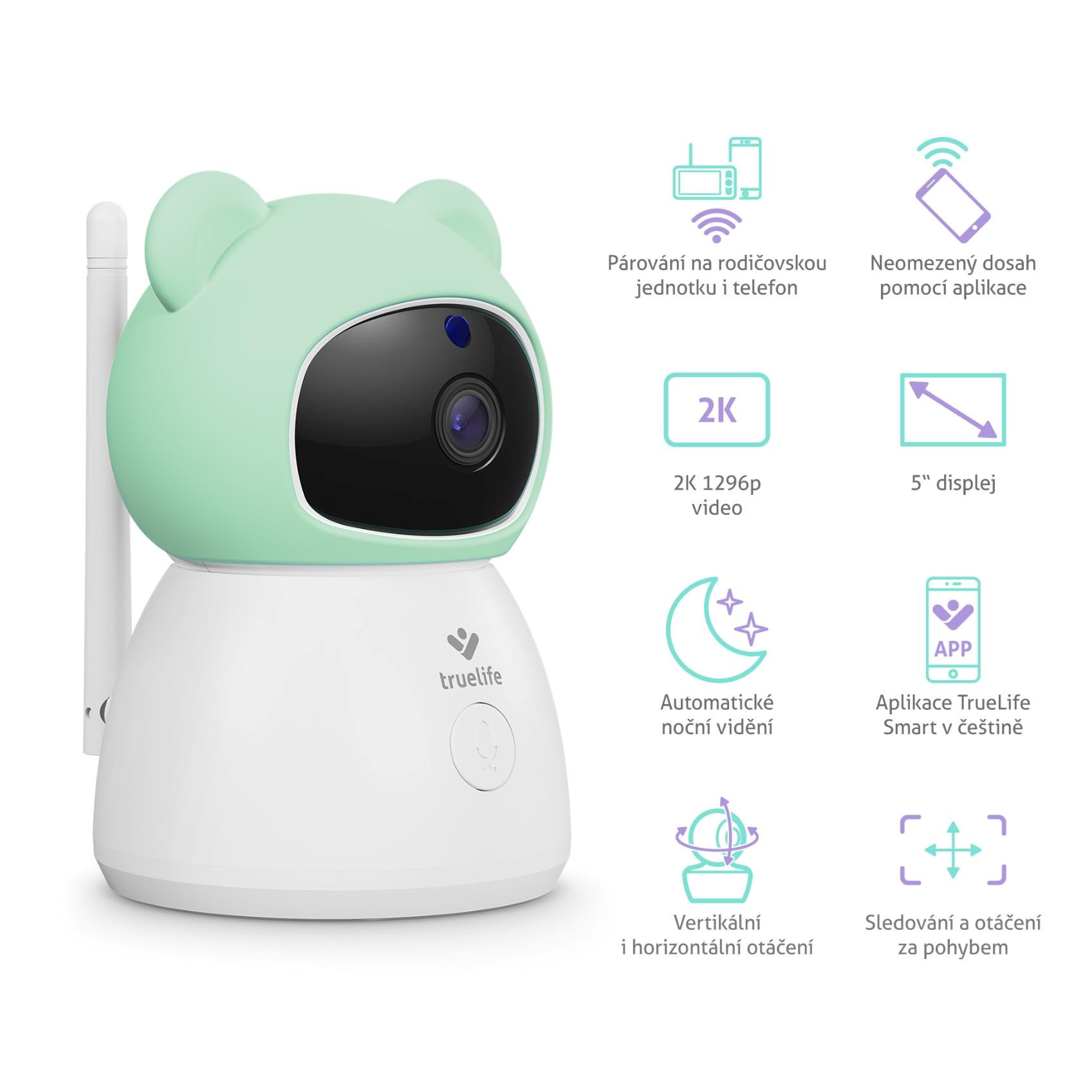 TrueLife NannyCam R6 Dual Smart - digitální video chůvička7 