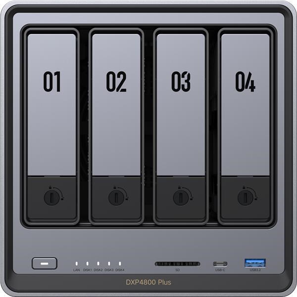 UGREEN NASync DXP4800 Plus (6C/ Gold8505/ 4, 4GHz/ 8GBRAM/ 4xSATA/ 2xM.2/ 1x2, 5GbE/ 1x10GbE/ 2xUSB2.0/ 2xUSB3.2/ 1xUSB-C/ HDMI/ SD)1 
