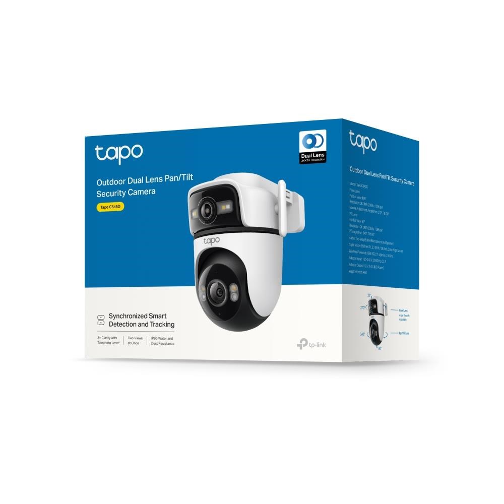 TP-Link Tapo C545D venkovní/ outdoor otočná kamera (2x 3MP,  2K 1296p,  IR 30m,  WiFi,  1x100Mb/ s,  micro SD card)9 