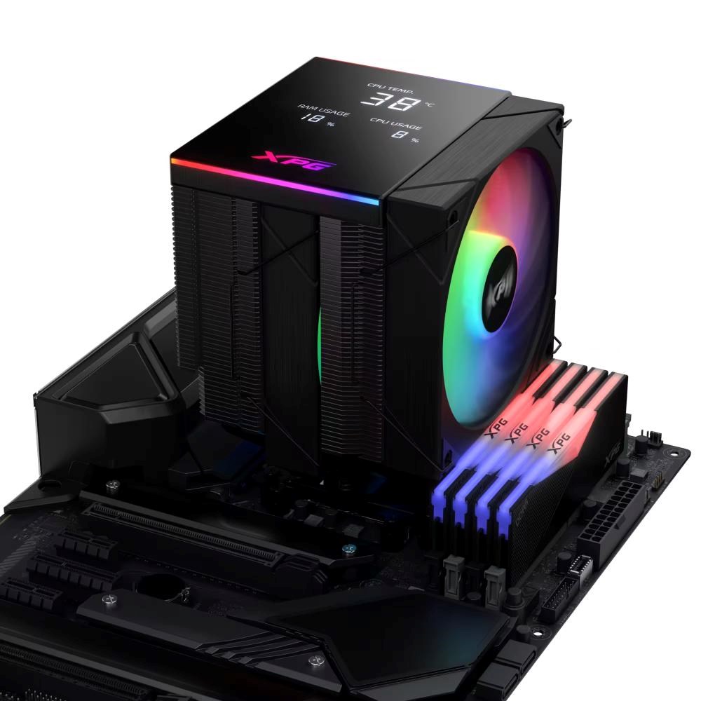 ADATA XPG Chladič CPU MAESTRO PLUS 62DA,  2x120 mm,  ARGB,  LGA 1851,  AM5,  černá4 