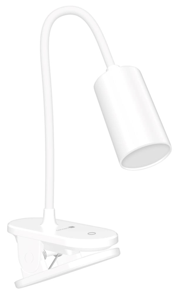 CONNECT IT Stolní LED lampa CLIP 2 s klipem,  bílá0 