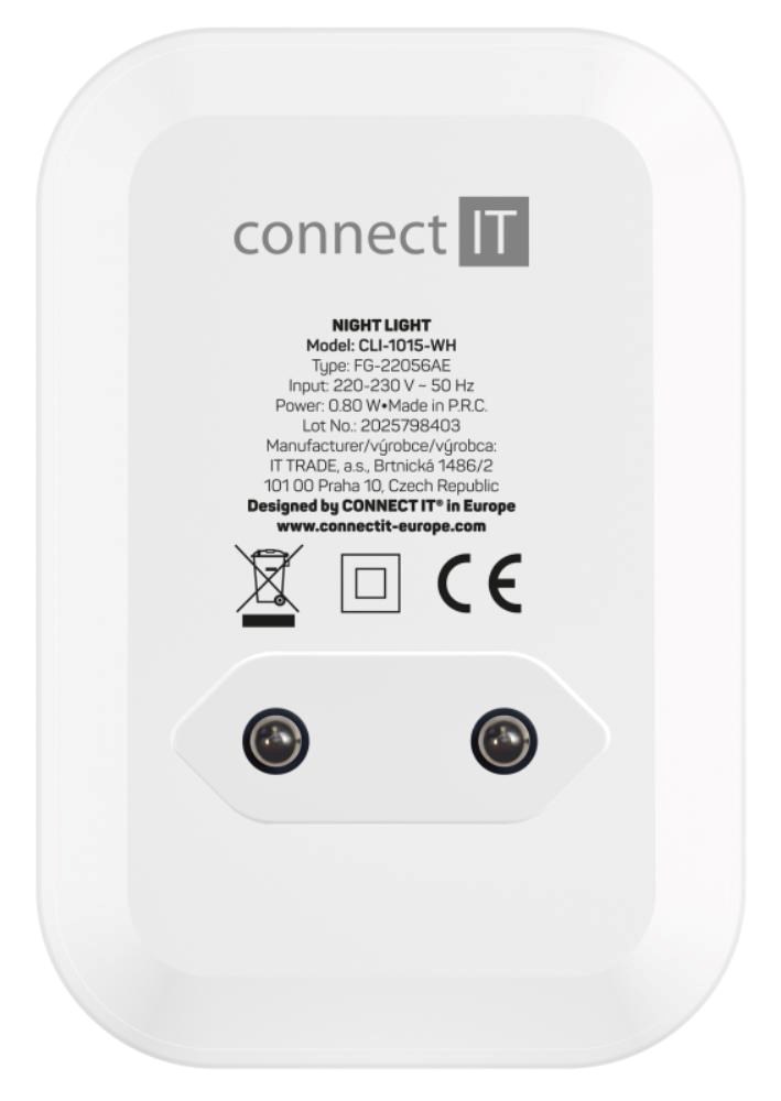 CONNECT IT Noční LED světlo Sparkle 1 Sensor,  teplé světlo,  bílá4 