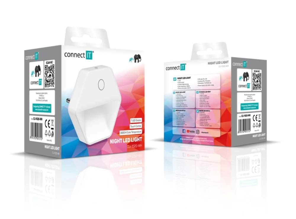 CONNECT IT Noční LED světlo Sparkle 2,  teplé světlo,  bílá6 