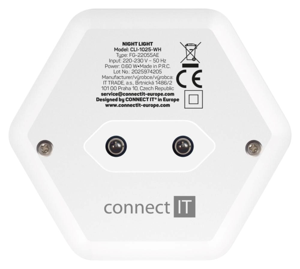 CONNECT IT Noční LED světlo Sparkle 2 Sensor,  teplé světlo,  bílá3 